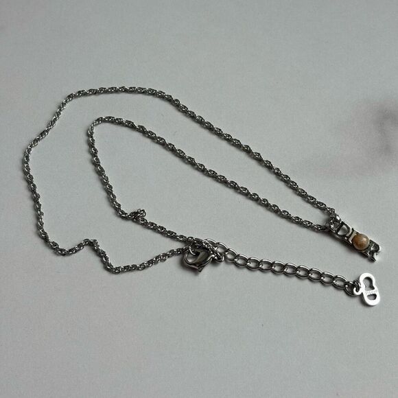 Christian Dior Silver Tone Metal Necklace (os) - Picture 7 of 9